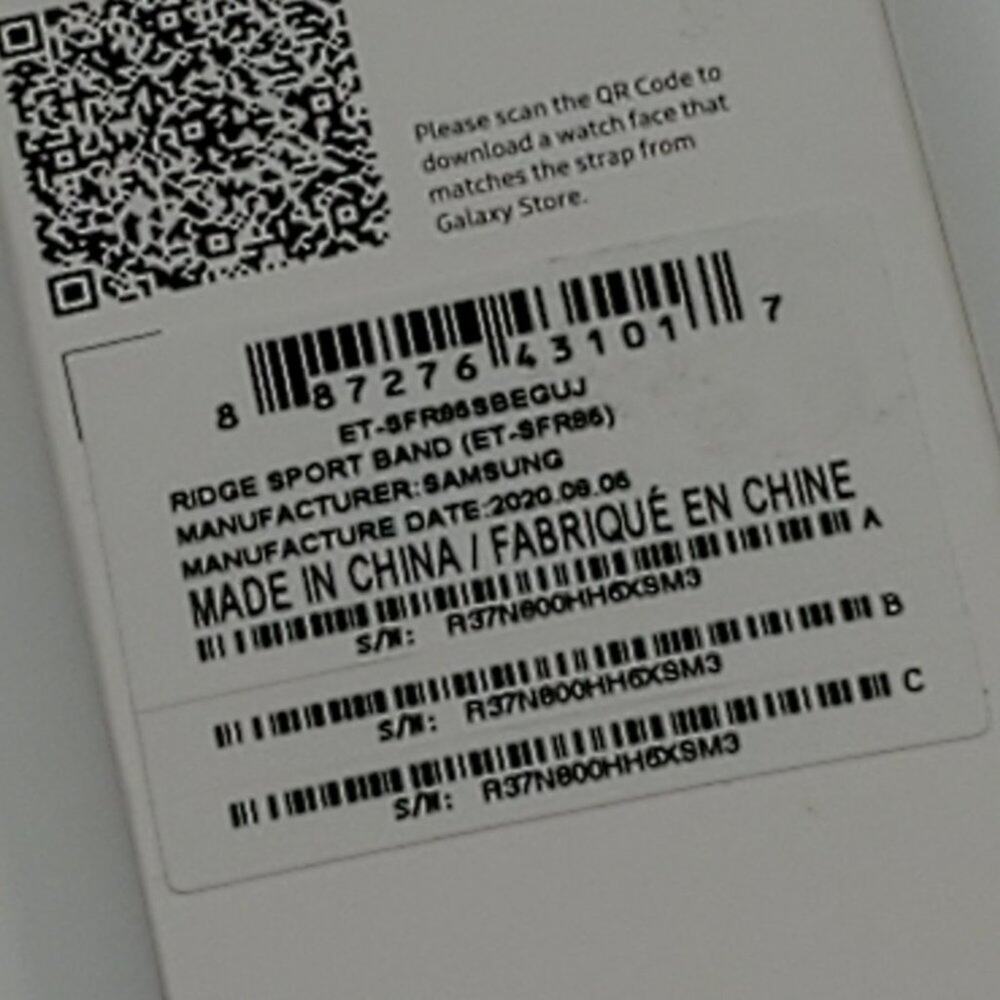 Samsung Ridge Sport Band (20 MM) Black New - Picture 8 of 10